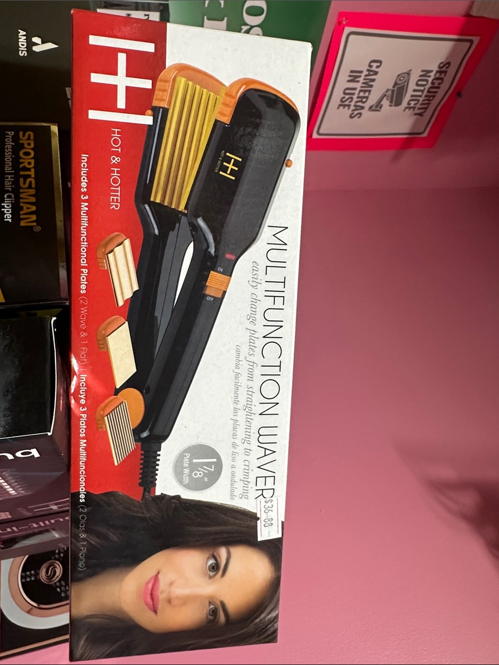 H+ Hot & Hotter Multifunctional Waver - Black with Gold Accents